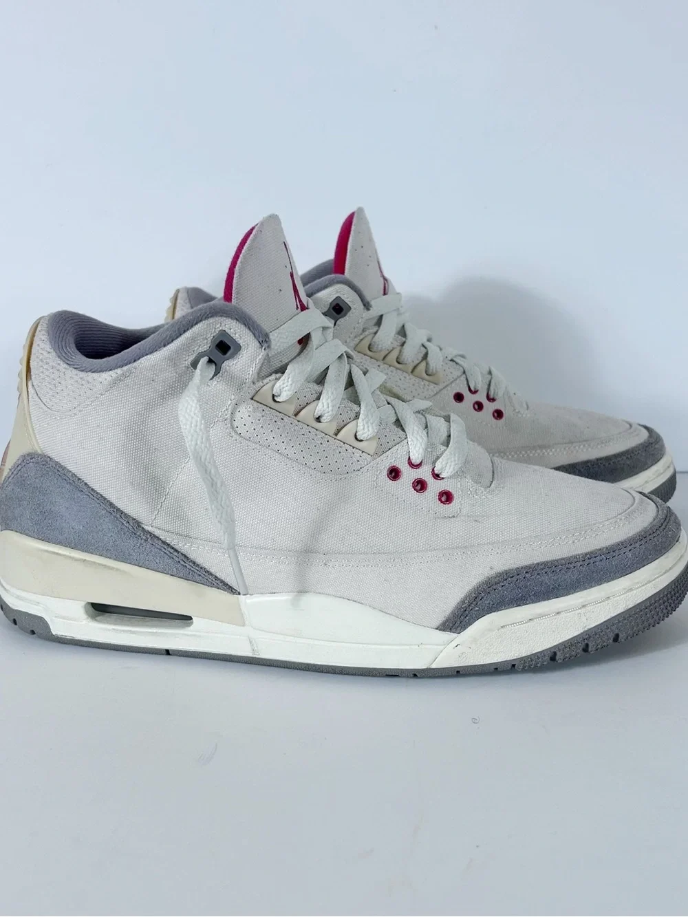 Nike Air Jordan 3 Retro SP Muslin Canvas Men's Size 9.5 DH7139-100 Sneakers